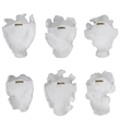 Uttermost Self-Portrait 6-Piece Contemporary Polyresin Mask Wall Decor in White