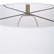 Uttermost Nataly Coastal Ceramic and Fabric Table Lamp in White/Green
