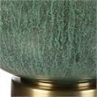 Uttermost Nataly Coastal Ceramic and Fabric Table Lamp in White/Green