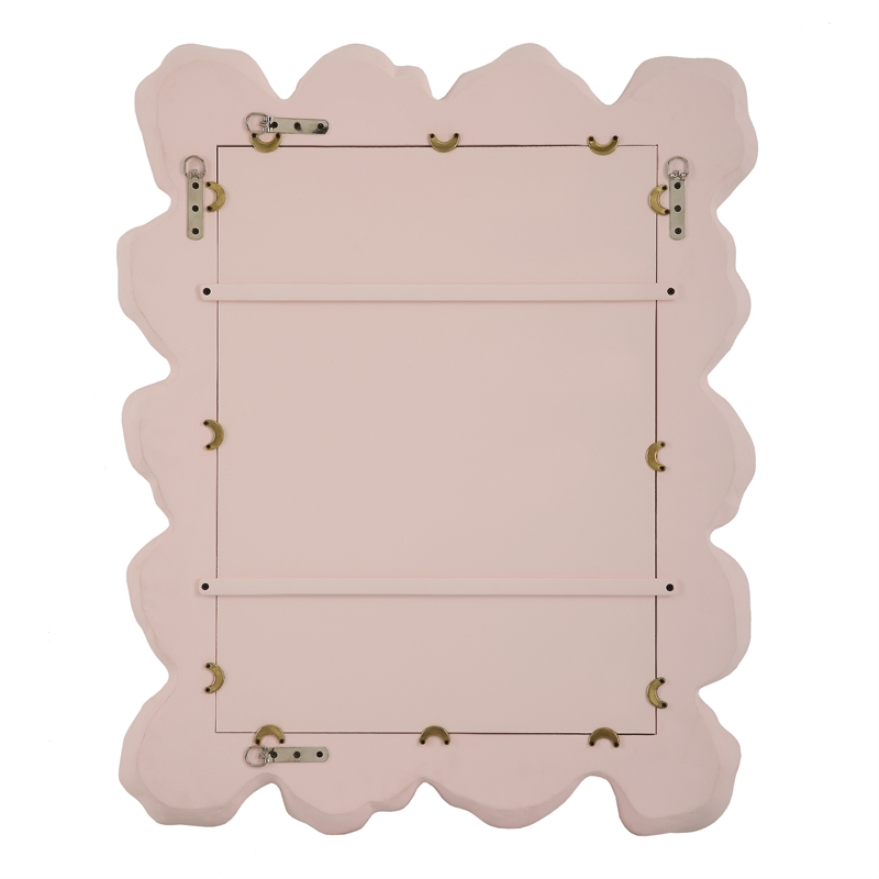 Uttermost Sea Coastal Resin and MDF Mirror in Pink and Clear
