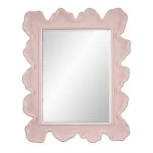 Uttermost Sea Coastal Resin and MDF Mirror in Pink and Clear