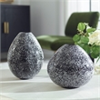 Uttermost Cosmic Contemporary Ceramic Vase in Black and White (Set of 2)