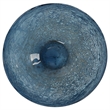 Uttermost Genovesa Coastal Blown Glass Decorative Bowl in Aqua Blue/Gold