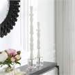 Uttermost Norte Transitional Rice Stone Resin Sculpture in White (Set of 2)