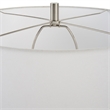 Uttermost Jubilee Coastal Ceramic and Fabric Table Lamp in Blue/Nickel