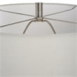 Uttermost Opal Coastal Ceramic and Fabric Table Lamp in White