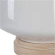 Uttermost Opal Coastal Ceramic and Fabric Table Lamp in White