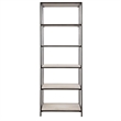 Uttermost Baldwin Contemporary Wood/Iron Etagere in White Wash/Black