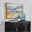 Uttermost Folded Hills Wood & Canvas Framed Landscape Art in Multi-Color