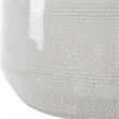 Uttermost Odawa Coastal Ceramic Table Lamp with Fabric Shade in Off White/Nickel
