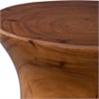Uttermost Swell Contemporary Solid Wood Accent Table in Natural Honey
