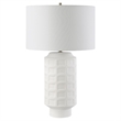 Uttermost Window Contemporary Ceramic and Fabric Table Lamp in White
