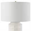 Uttermost Window Contemporary Ceramic and Fabric Table Lamp in White