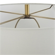 Uttermost Window Contemporary Ceramic and Fabric Table Lamp in White