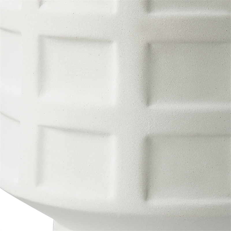 Uttermost Window Contemporary Ceramic and Fabric Table Lamp in White