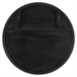 Uttermost Sele MDF and Beech Wood Round Dressing Mirror in Matte Black/Gold