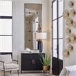 Uttermost Serchio Contemporary Iron Metal Oversized Mirror in Gray and Black