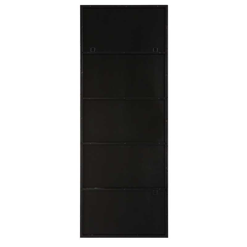 Uttermost Serchio Contemporary Iron Metal Oversized Mirror in Gray and Black