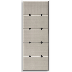 Uttermost Serchio Contemporary Iron Metal Oversized Mirror in Gray and Black
