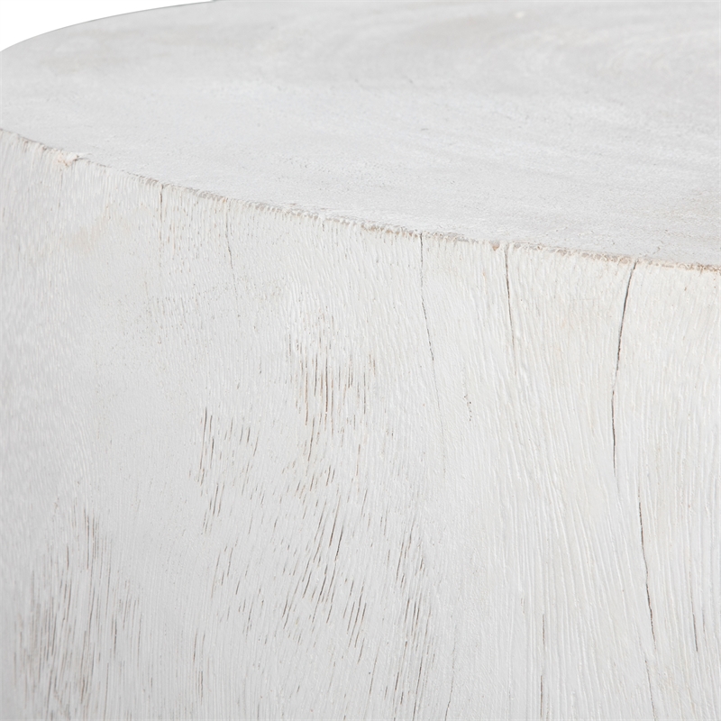 Uttermost Elevate Coastal Suar Wood Coffee Table in Matte White