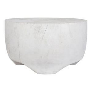 Uttermost Elevate Coastal Suar Wood Coffee Table in Matte White
