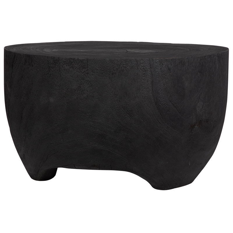 Uttermost Elevate Contemporary Suar Wood Coffee Table in Rich Black