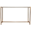 Uttermost Affinity Contemporary Aluminum/Marble Console Table in Gold/White