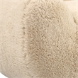 Uttermost Abide Contemporary Faux Sheepskin Fabric Upholstered Sofa in Caramel