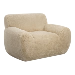 Uttermost Abide Contemporary Fabric & Foam Accent Chair in Caramel