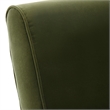 Uttermost Knoll Mid-Century Velvet & Steel Accent Chair in Olive Green/Brass