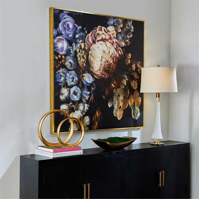 Uttermost Natural Wonder Wood/Canvas Framed Floral Art in Multi-Color