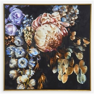 Uttermost Natural Wonder Wood/Canvas Framed Floral Art in Multi-Color