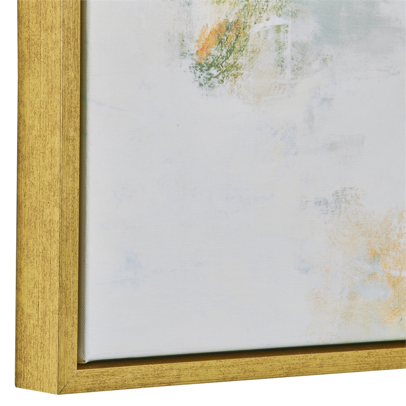 Uttermost Rock & Roll Modern Wood & Canvas Framed Art in Gold/Multi-Color