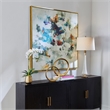 Uttermost Rock & Roll Modern Wood & Canvas Framed Art in Gold/Multi-Color