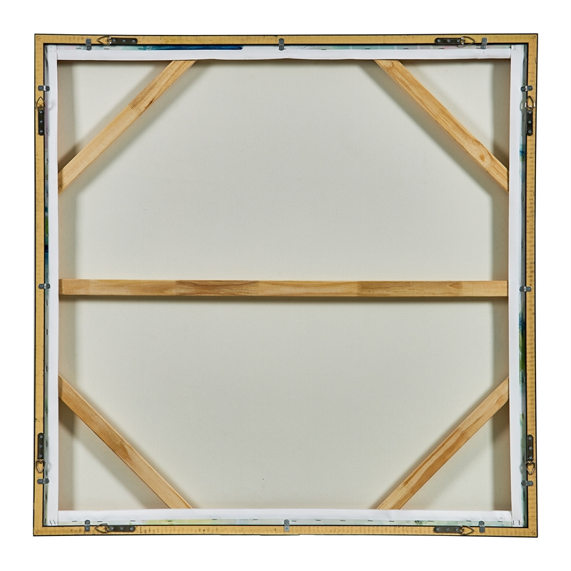 Uttermost Abstract Reflections Modern Wood & Canvas Framed Art in Multi-Color