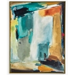 Uttermost Painters High Modern Wood & Canvas Framed Art in Gold/Multi-Color