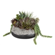 Uttermost Yuma Contemporary Cement Stone/Plastic Centerpiece in Gray/Burgundy
