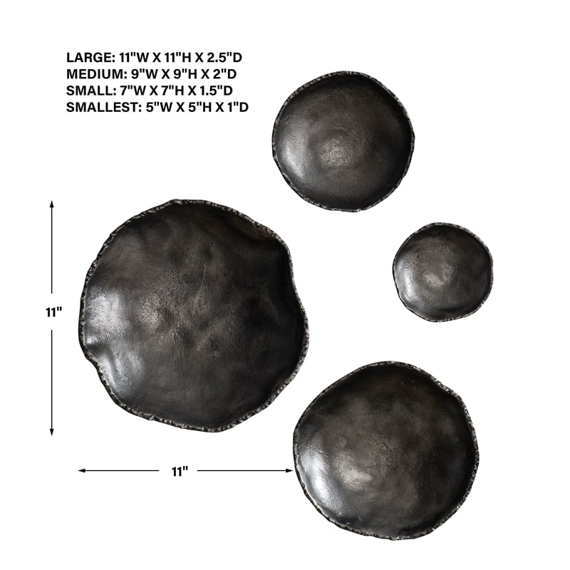 Uttermost Lucky Coins Nickel Wall Decor Set of 4