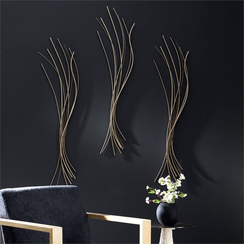 Uttermost Frequencies Metal Wall Decor in Silver