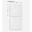 Uttermost Contours White Wall Decor Set of 2