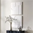 Uttermost Contours White Wall Decor Set of 2