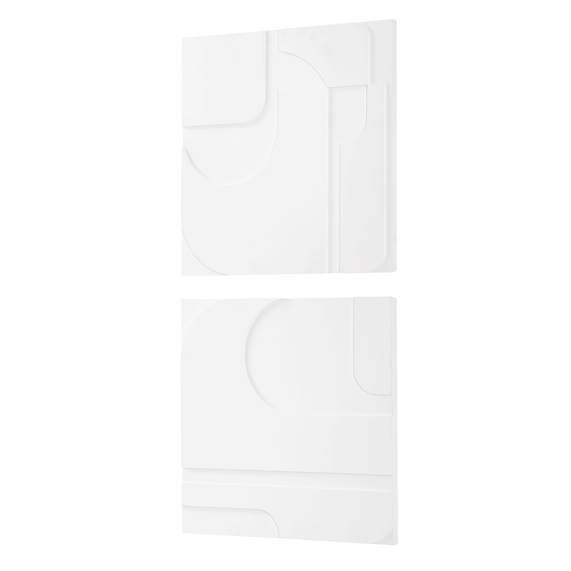 Uttermost Contours White Wall Decor Set of 2