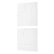 Uttermost Contours White Wall Decor Set of 2