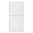 Uttermost Contours White Wall Decor Set of 2