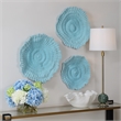 Uttermost Ocean Gems Blue Wall Decor Set of 3
