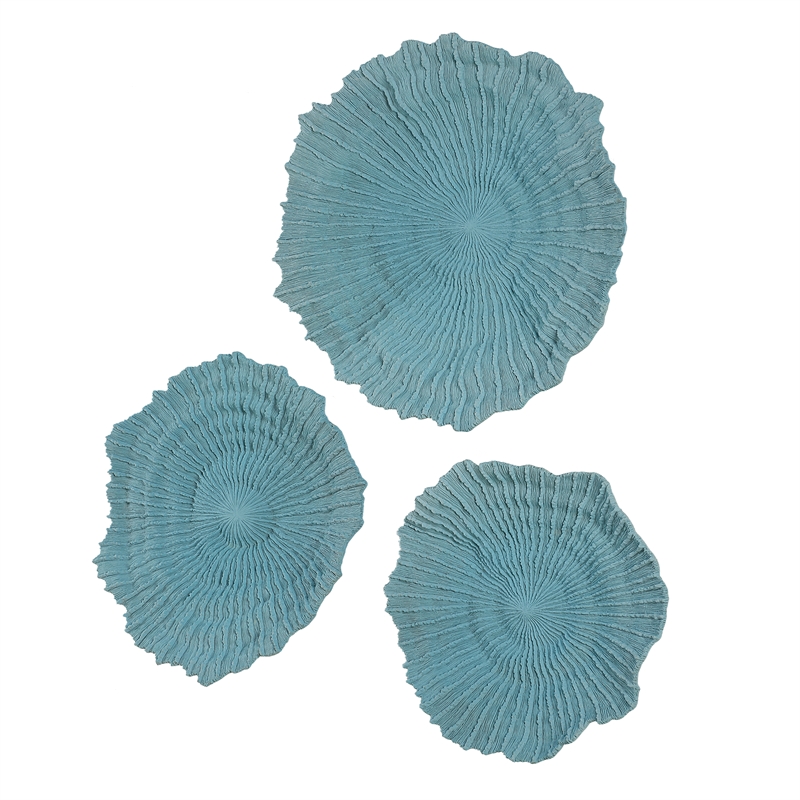 Uttermost Ocean Gems Blue Wall Decor Set of 3