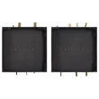 Uttermost Crosshatch Metal Wall Decor in Gold (Set of 2)