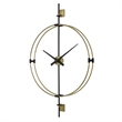 Uttermost Time Flies Modern Wall Clock in Brass