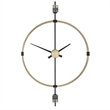 Uttermost Time Flies Modern Wall Clock in Brass