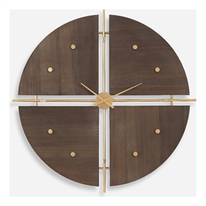 Uttermost Walnut Elegance Wall Clock